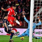 Luis Suárez rozó la remontada en el partido del pasado año.