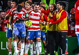 Celebración del equipo.