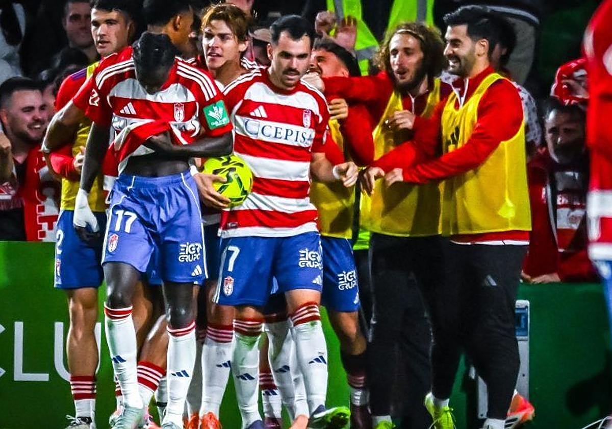 Celebración del equipo.