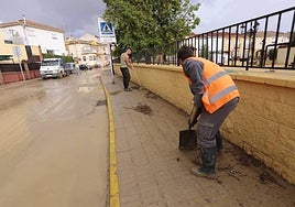 Inundaciones en el cinturón metropolitano de Granada en imagen de archivo.