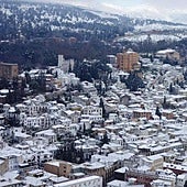 Nieve en Granada capital.