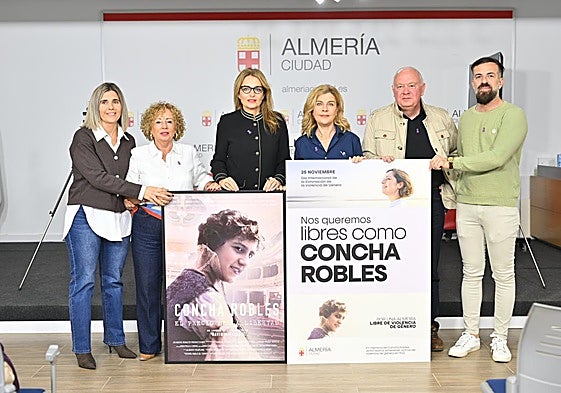 'Libres como Concha Robles', lema de Almería para el Día Internacional de la Eliminación de la Violencia contra la Mujer