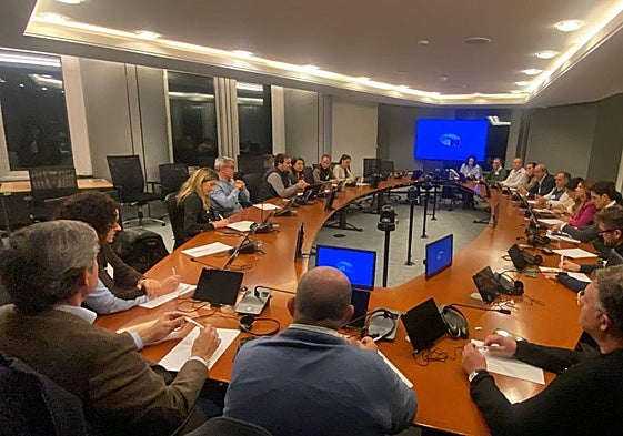 Reunión de responsables del PP jienenses y alcaldes de la provincia en Bruselas.