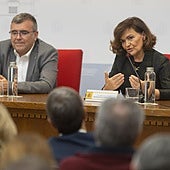 La presidenta del Consejo de Estado, Carmen Calvo.