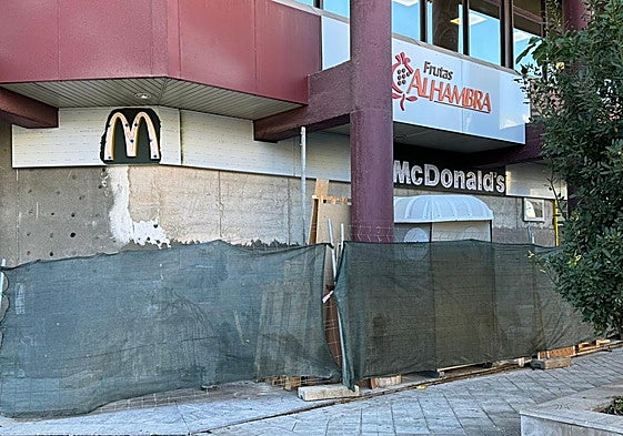 Obras del nuevo McDonalds en la plaza Albert Einstein.