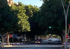 Vehículos circulando por la Avenida del Mediterráneo de la capital.