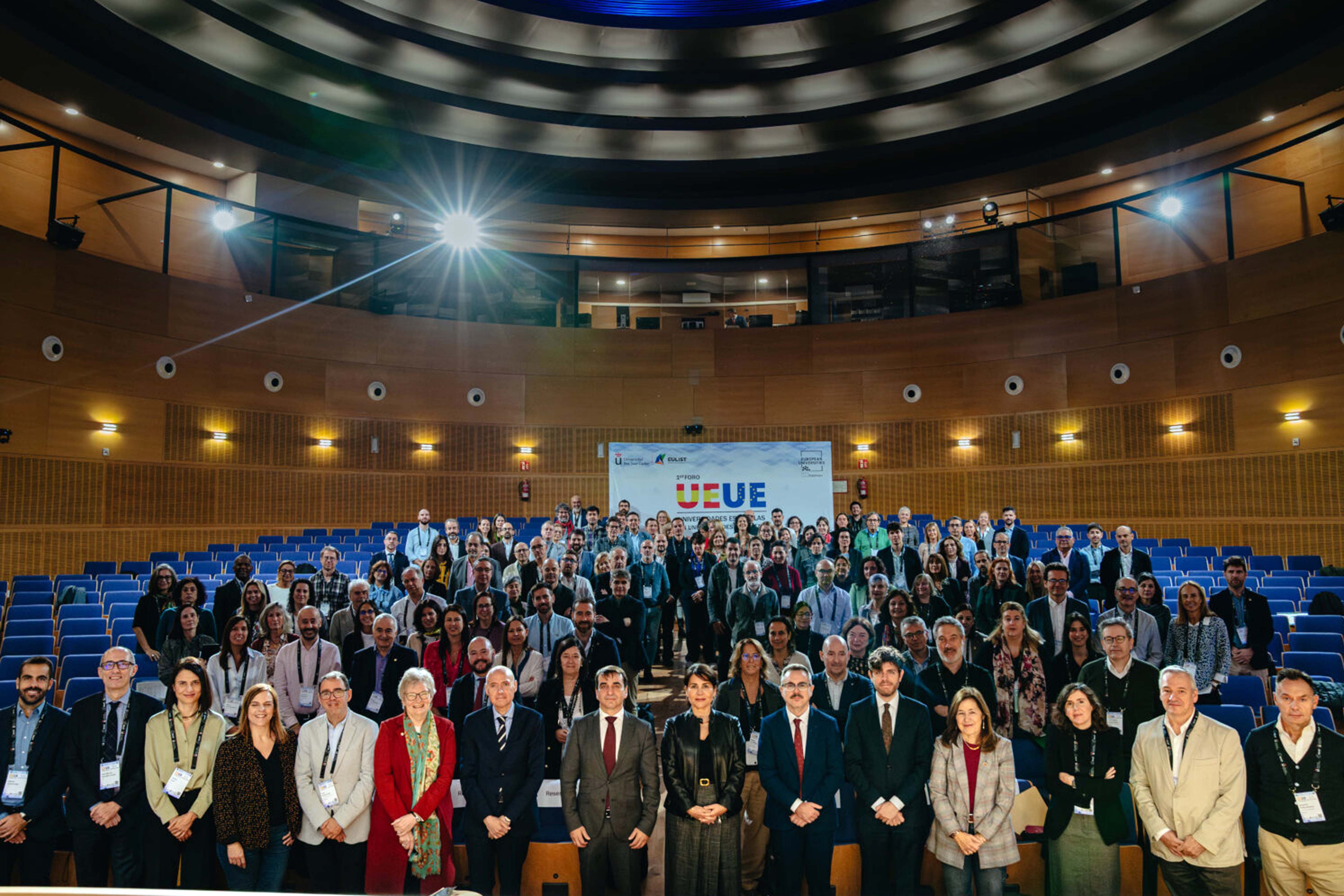 Participantes en el encuentro de universidades europeas en Madrid.