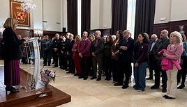 Momento del acto institucional.