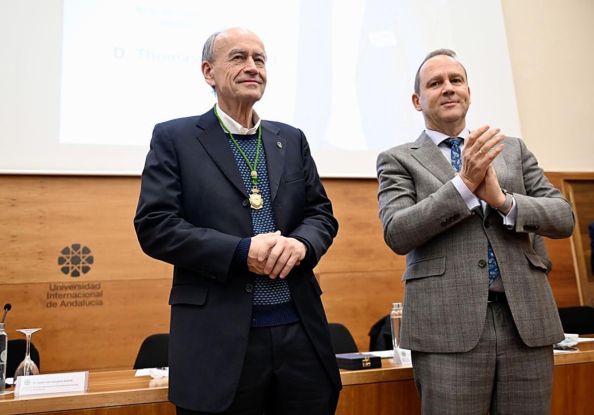 Thomas C. Südhof y José Ignacio García.