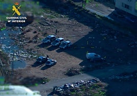 Desmantelan un narcobloque con 2.500 plantas de marihuana en Roquetas de Mar