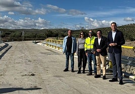 Visita de Juan Latorre y Miguel Moreno a las obras.