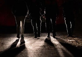 Guardias civiles en Prado Negro.