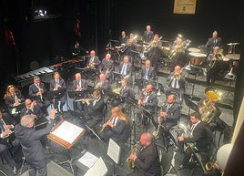 La Banda Municipal en una de sus actuaciones