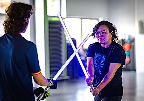 Una exhibición de alumnos del 'ludosport' en una sesión en Granada.