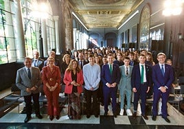 Acto de entrega a los mejores expedientes académicos en el Palacio de San Telmo.
