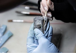 E¡Restos hallados en la última campaña en Víznar.