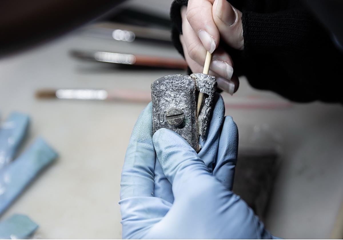 E¡Restos hallados en la última campaña en Víznar.