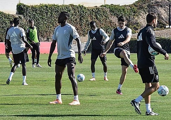 Hongla participa en un entrenamiento reciente.