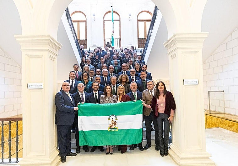 Granada se viste de verde y blanco para rendir homenaje a la bandera andaluza