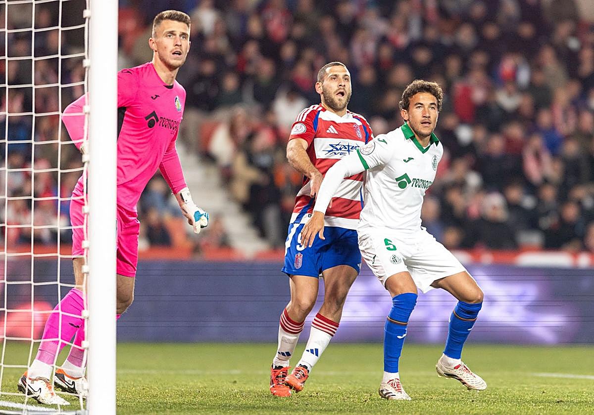 Milla, del Getafe, exrojiblanco, en el partido de Copa de la temporada pasada.