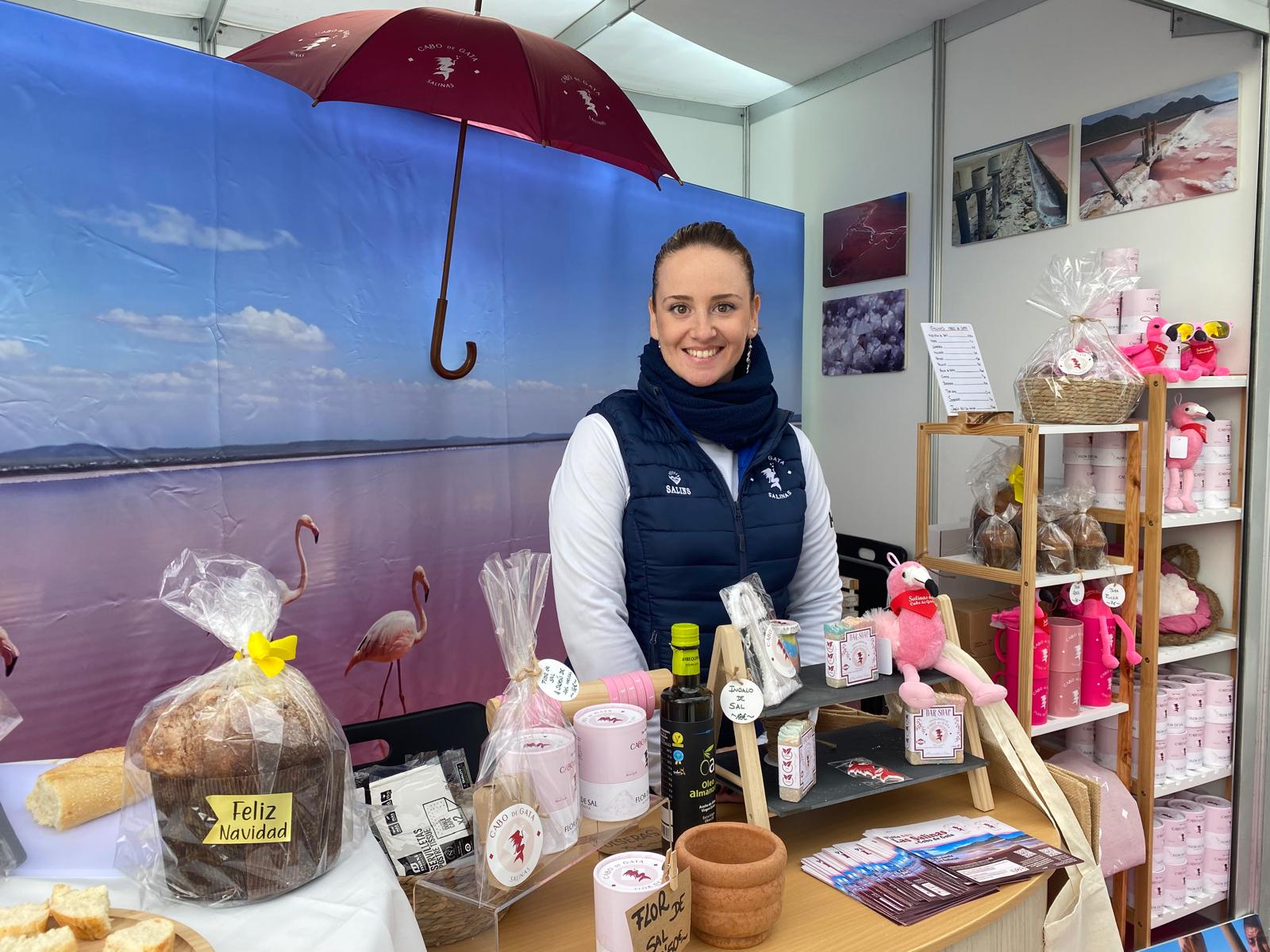Stand de Las Salinas de Cabo de Gata.