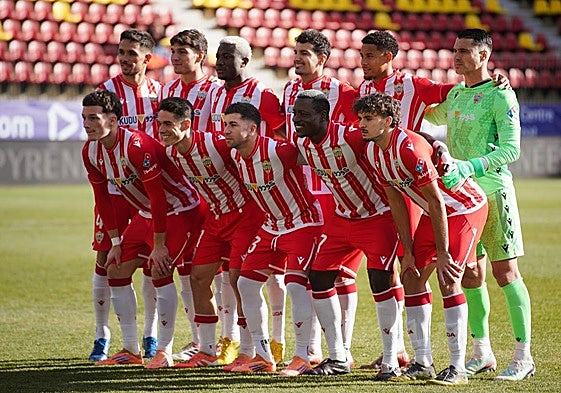 Once inicial del Almería contra el Andorra