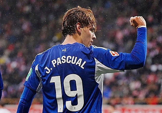 Jorge Pascual, en el partido ante la Cultural Leonesa.