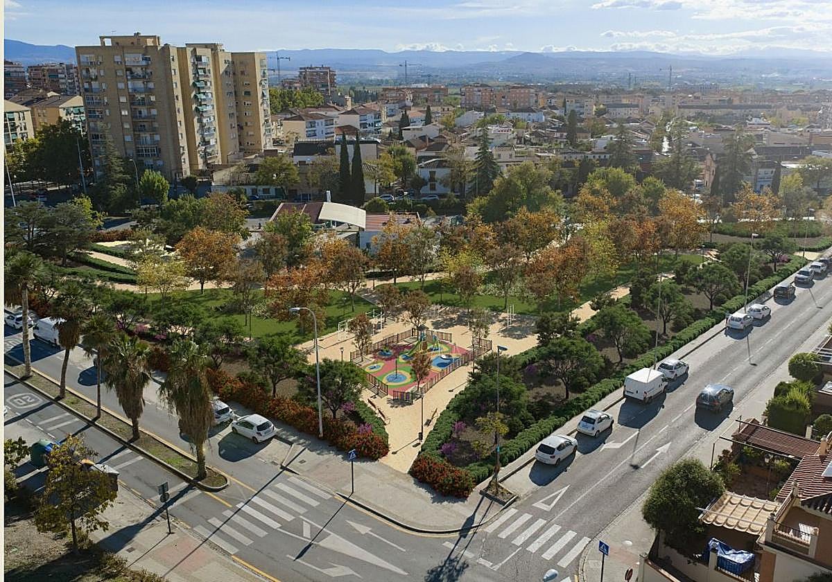 Granada habilitará una nueva zona verde en la avenida de Andalucía con un parque urbano
