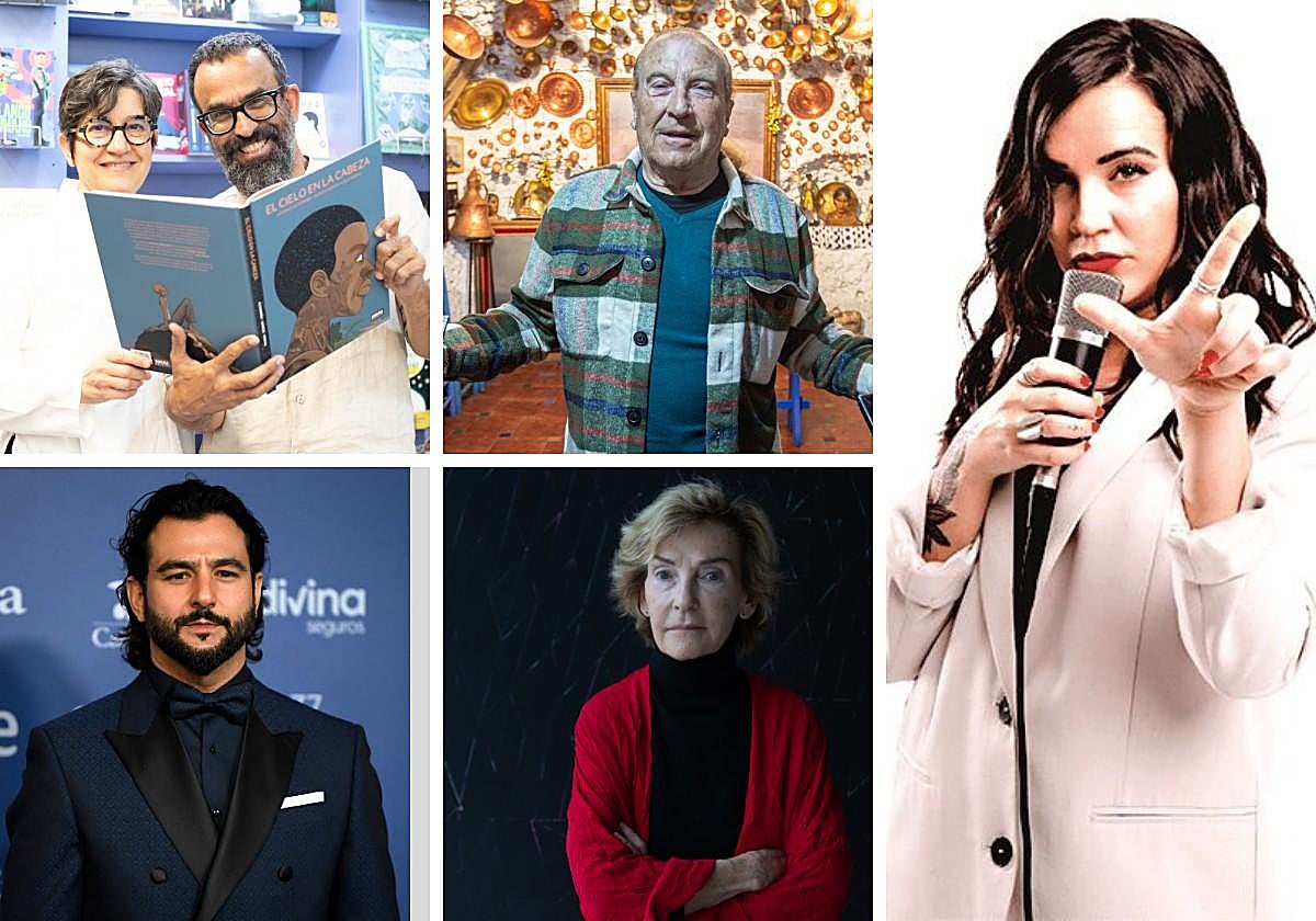 Lola Moral y Sergio García; Curro Albaicín; Antonio Velázquez; Soledad Sevilla; y Martita de Graná, Ideales de 2025.