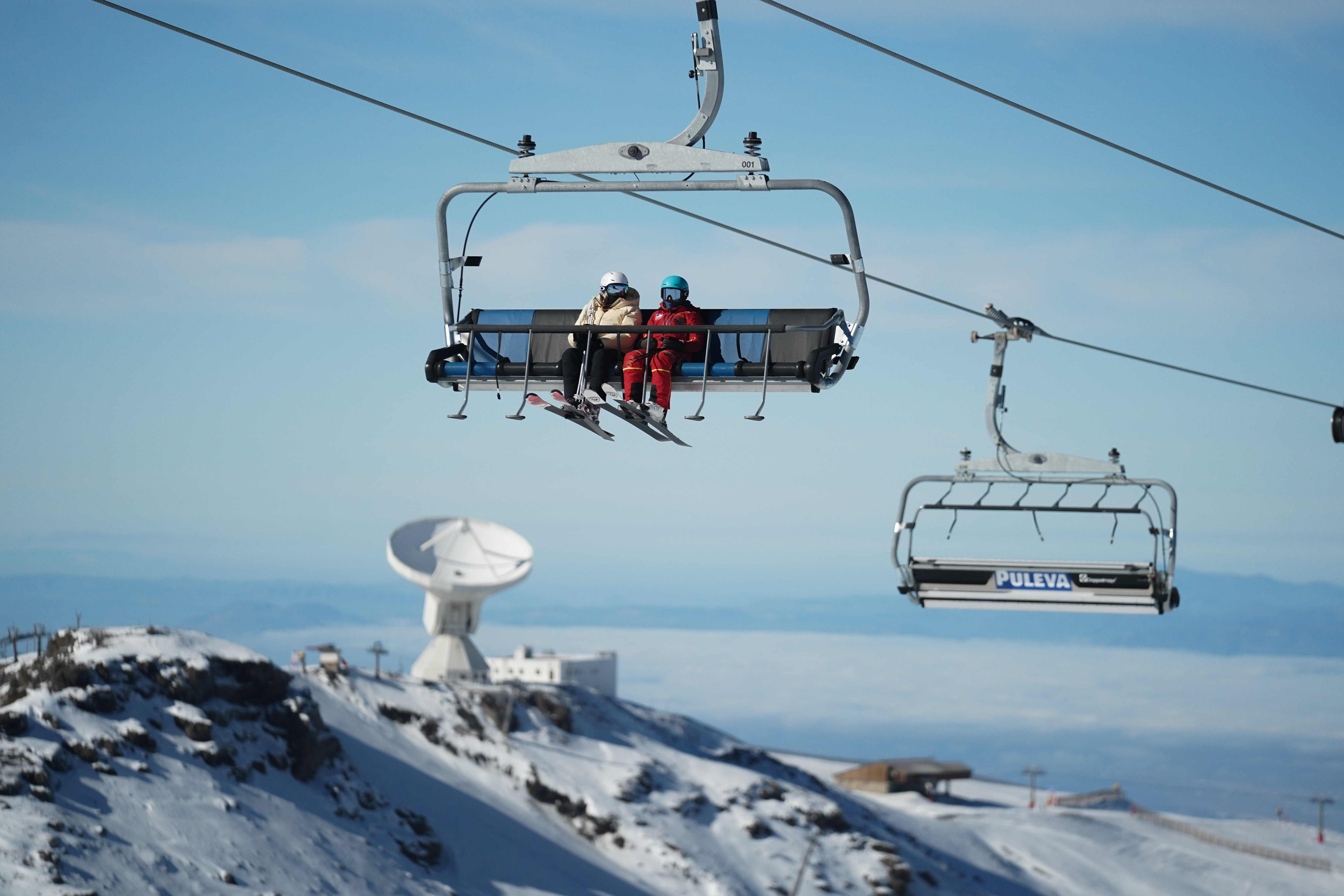 Ambiente espectacular en Sierra Nevada este puente