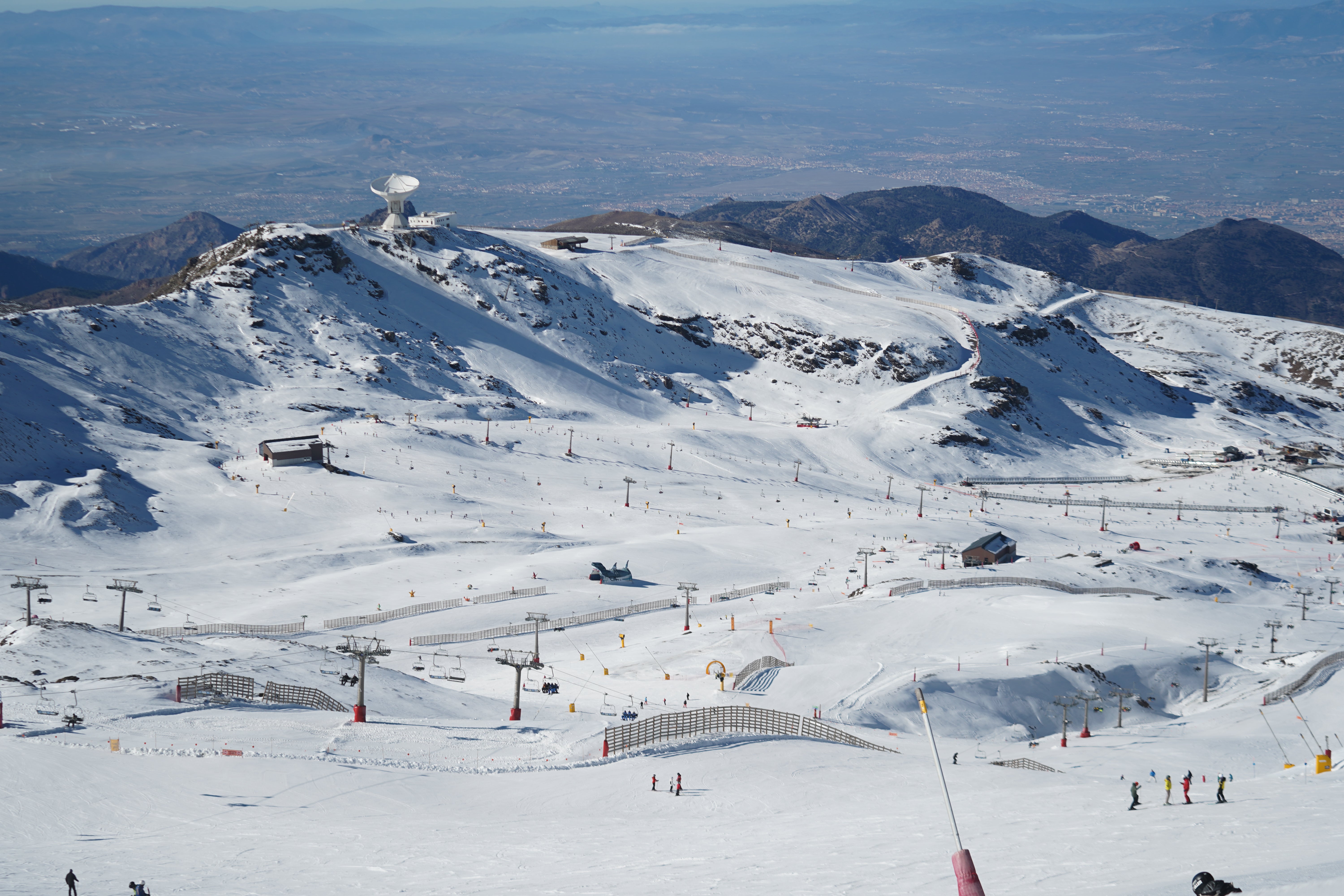 Ambiente espectacular en Sierra Nevada este puente
