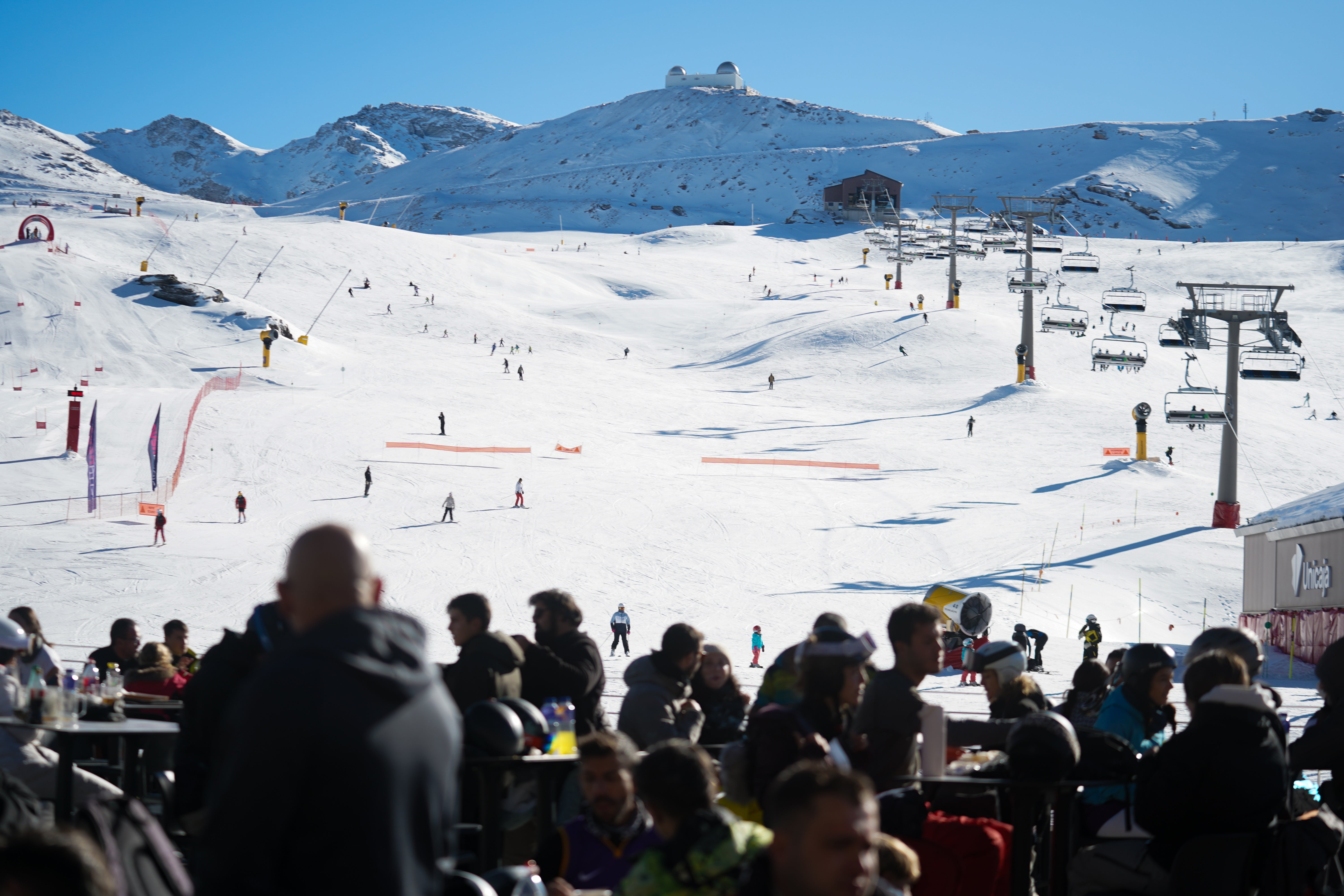 Ambiente espectacular en Sierra Nevada este puente