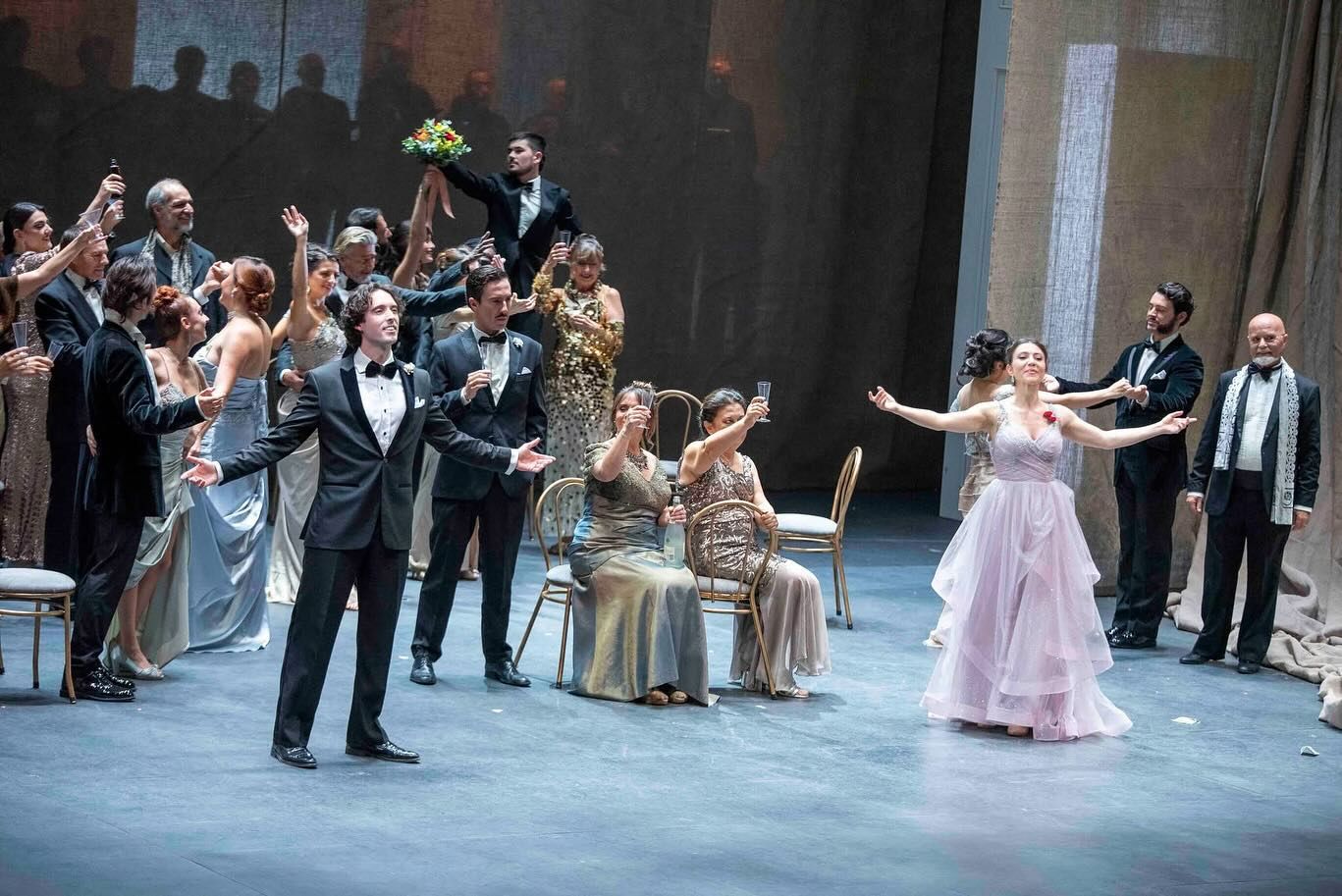 Escena de la ópera 'La Traviata' interpretada en el Maestro Padilla.