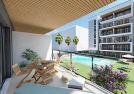 Imagen virtual del nuevo proyecto de vivienda protegida.