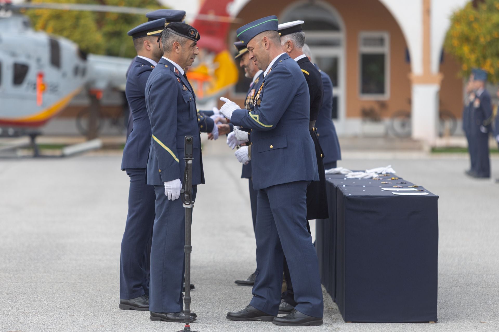 Las imágenes celebración de Nuestra Señora de Loreto, patrona de Aviación
