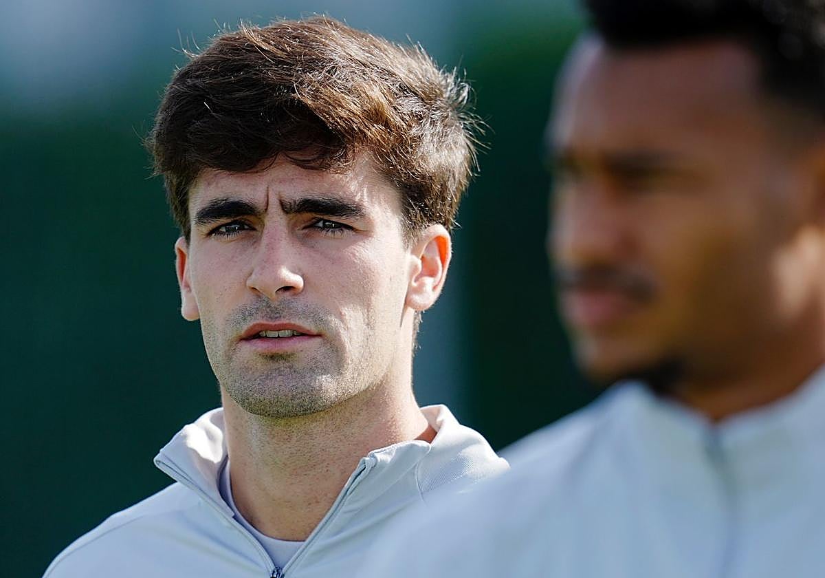Pedro Alemañ, durante un entrenamiento en la Ciudad Deportiva.