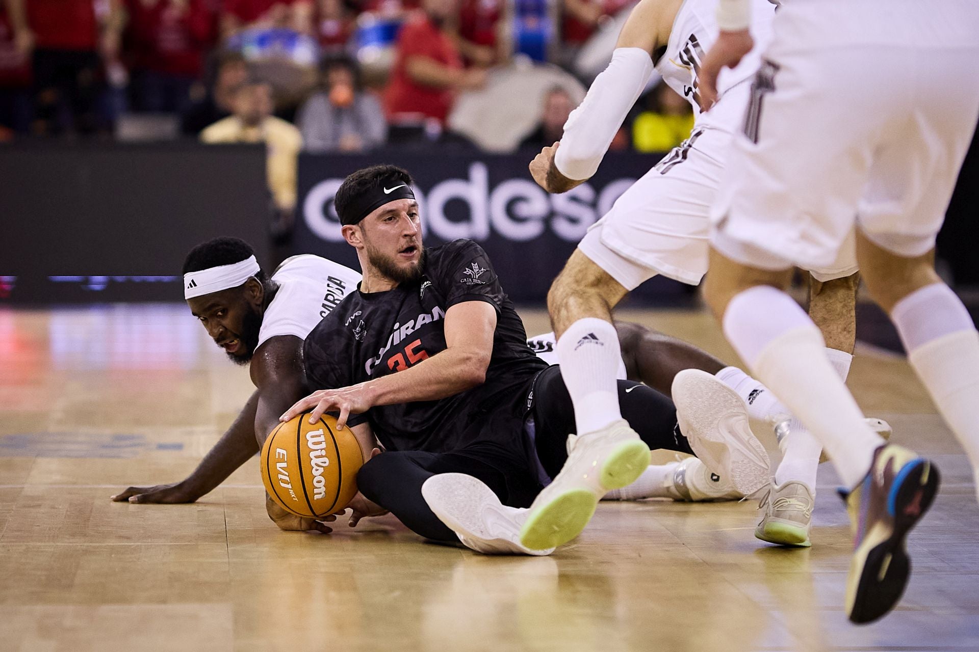 Zach Hankins, en el partido frente al Real Madrid.