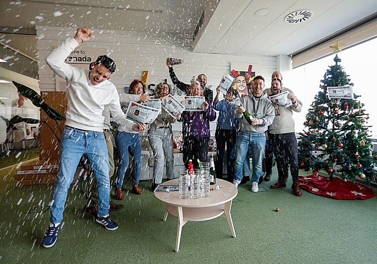 Sdworx, la empresa de Granada que celebra el segundo premio de la Lotería de Navidad