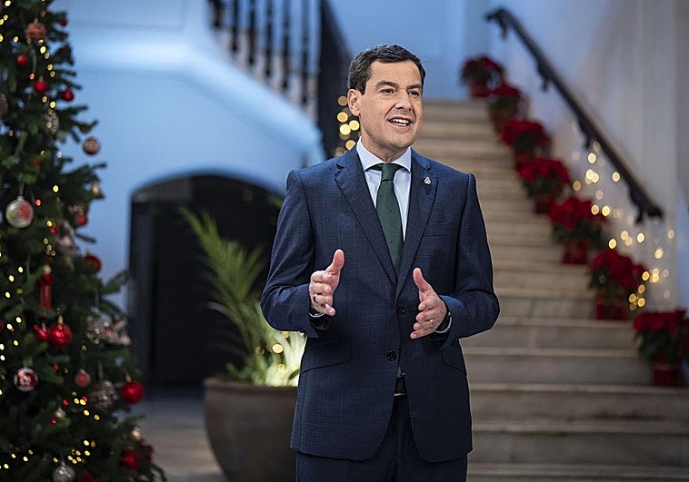 Juanma Moreno convierte su mensaje de Navidad en un alegato contra la polarización y la intolerancia
