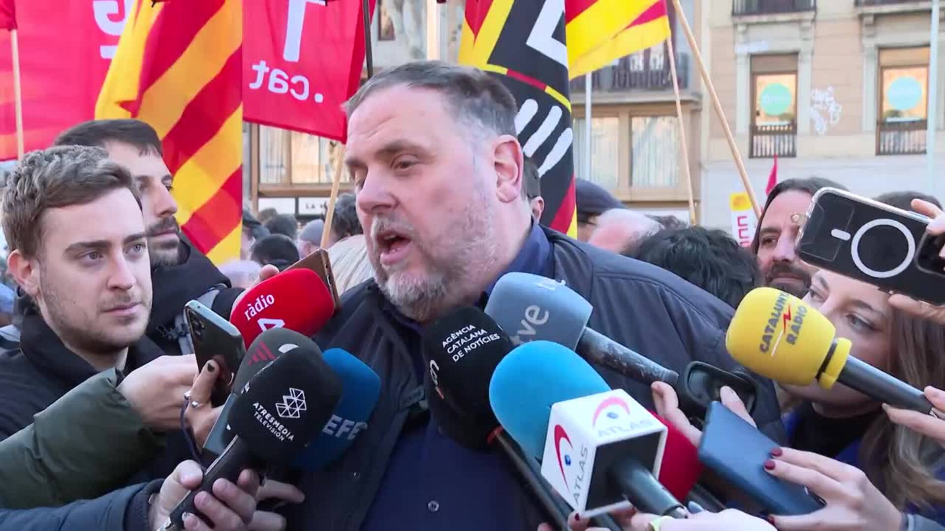 Junqueras (ERC) emplaza al "mundo de la empresa y del trabajo" a trabajar juntos por mejoras