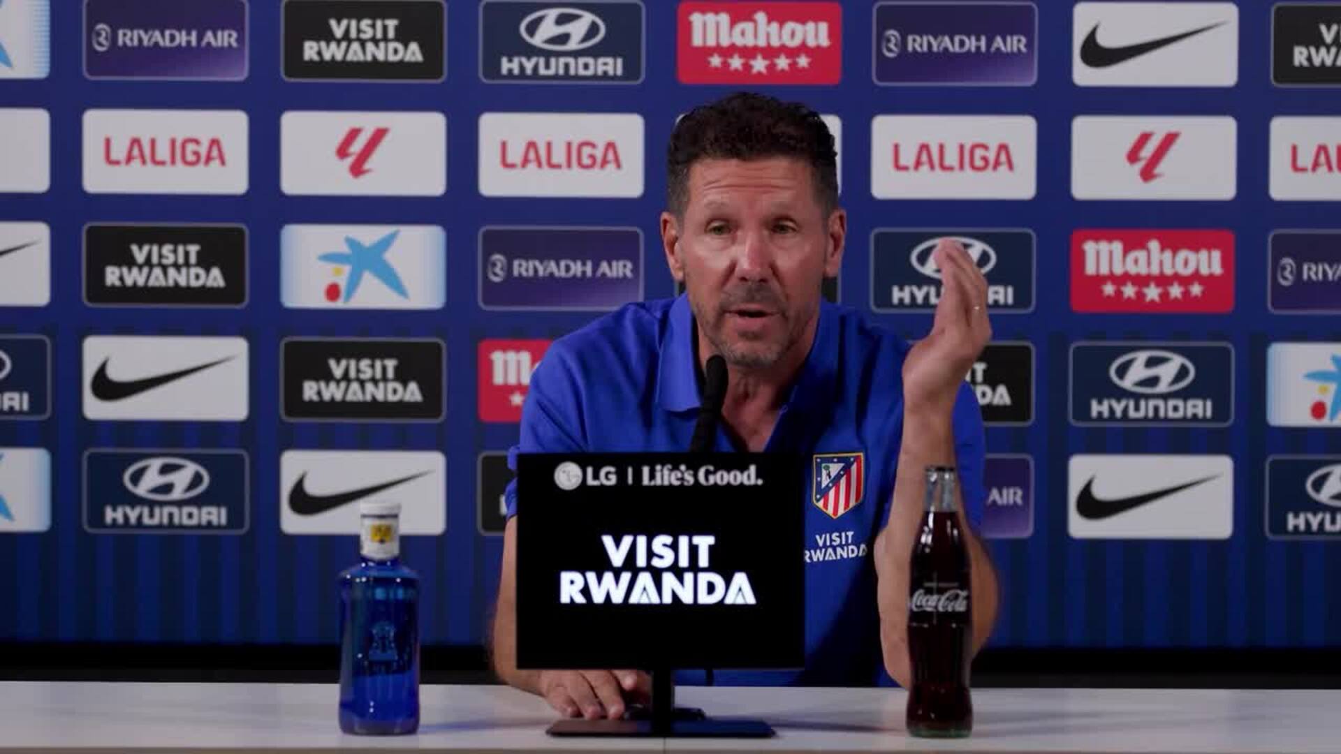 Simeone, sobre el partido en Miami: "Nos preocupamos por cosas que después no suceden"