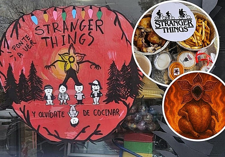 Stranger Things llega a este asadero de Granada con «el pollogorgon» y «una entrada al mundo del revés»