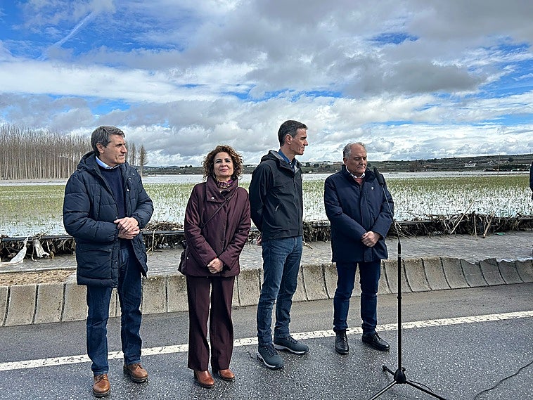 Pedro Sánchez visita a los afectados por el temporal en Huétor Tájar