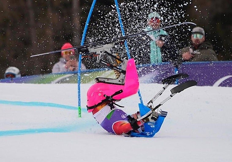 Audrey Pascual sufre una caída en el eslalon gigante y acaba en el hospital