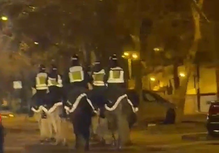 Así patrulla la Policía Nacional con caballos el distrito Norte de Granada