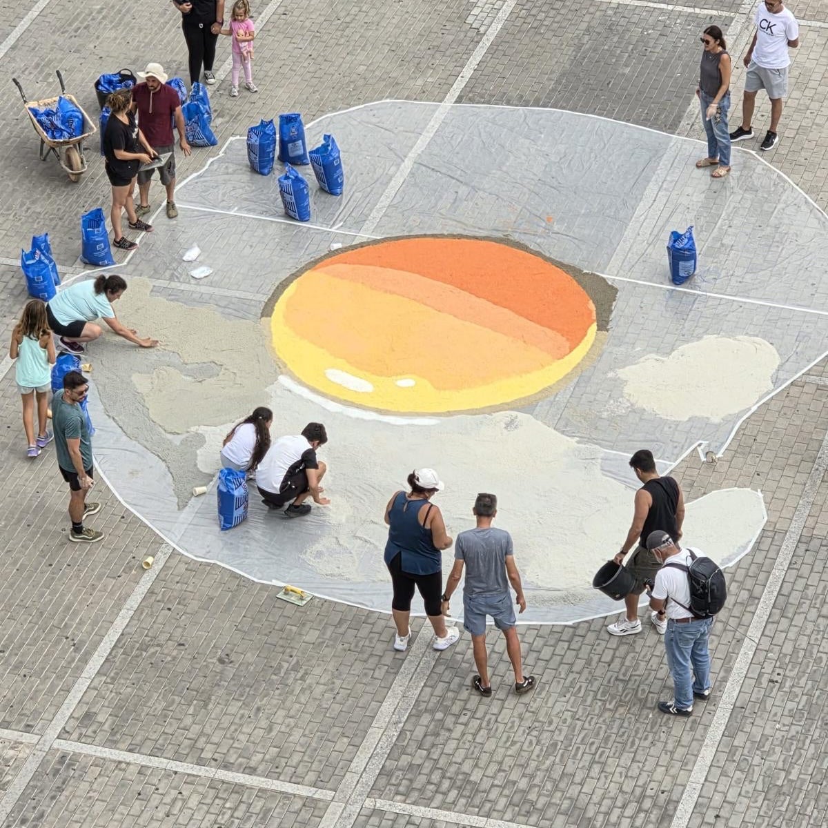 En Las Palmas en la acción Rincones con Arte.