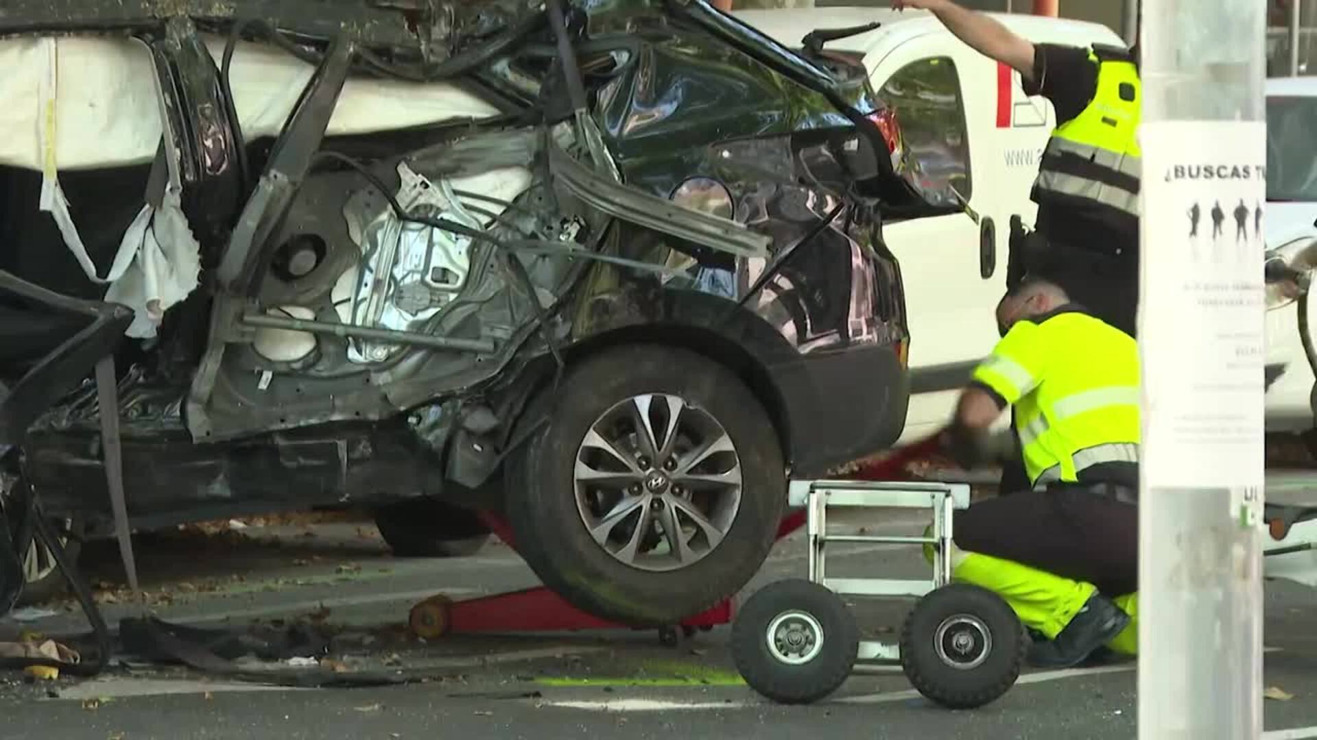 Dos muertos en un accidente en Barcelona provocado por un conductor que huía de la policía