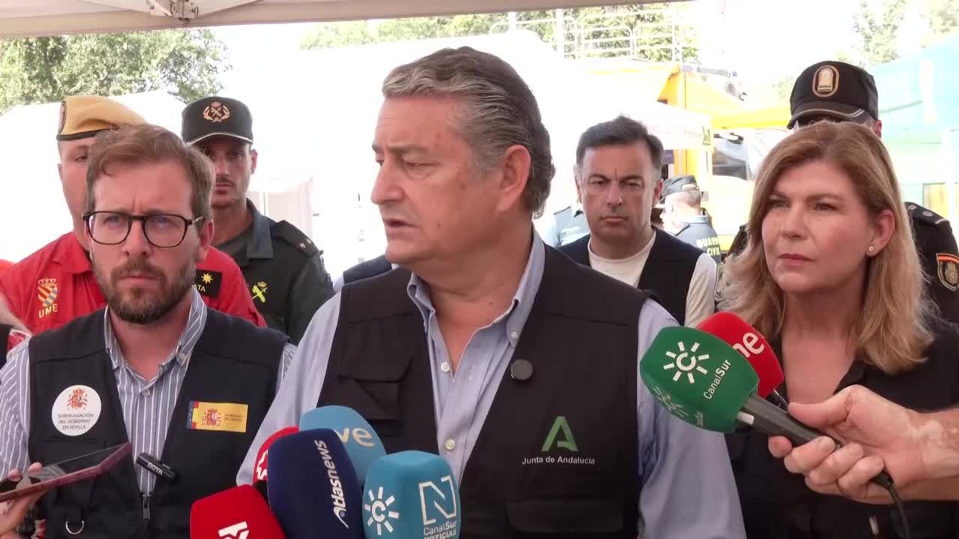 El avance "importante" en el control del incendio de Niebla abre "una esperanza" este jueves