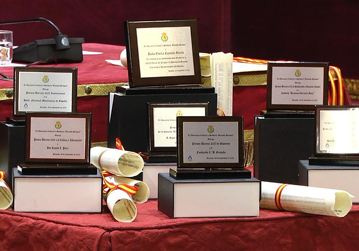 Galardones de los premios Barreta, que se entregarán este próximo viernes.