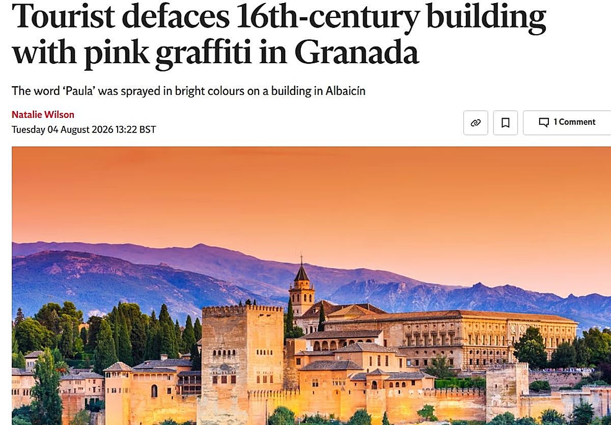 La denuncia al vasco que pintó el Aljibe del Zenete de Granada 'llega' a Reino Unido